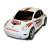 Matrix White Car FM/ CD Player with Wheelz Player Sound System