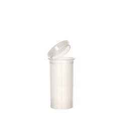 13 dram Child Resistant Pop Top Bottle (White)